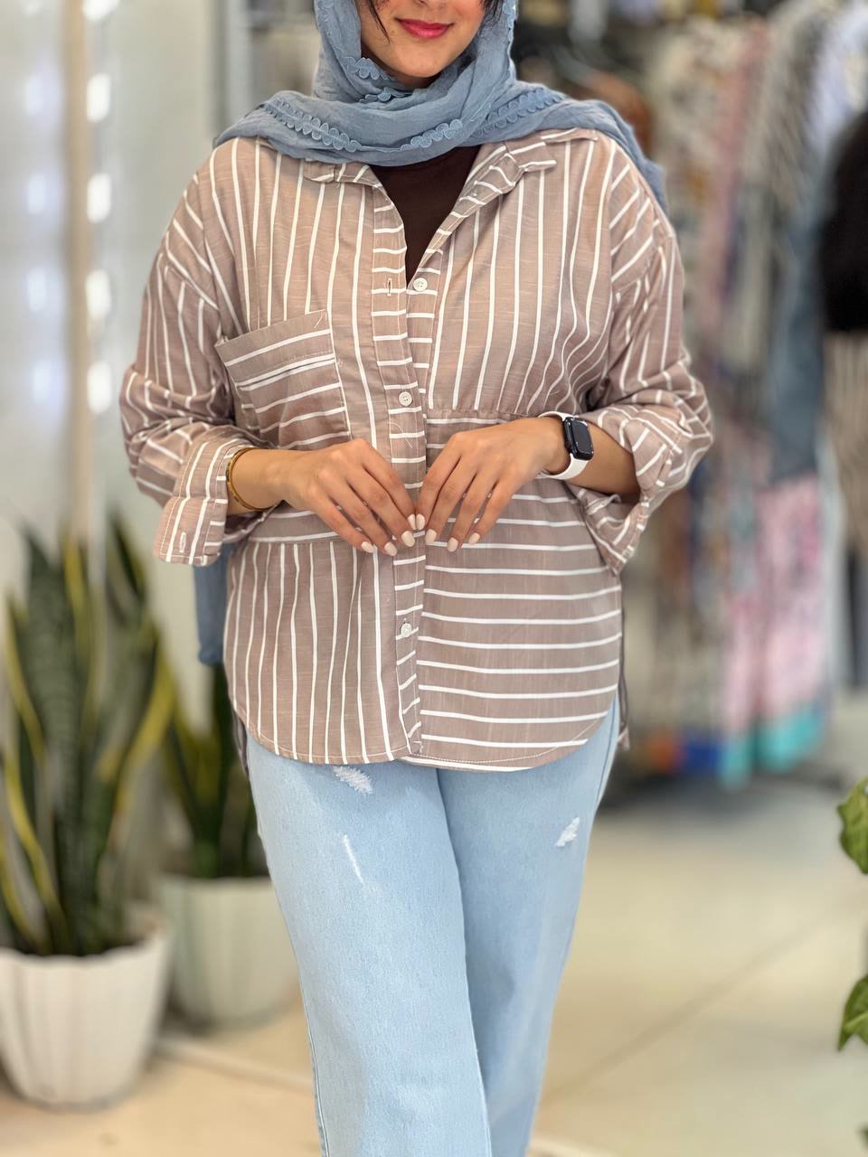 شومیز راه راه زنانه و دخترانه زیگا