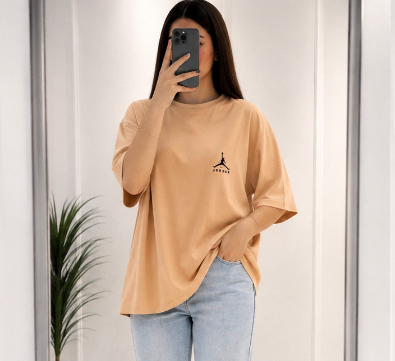 تیشرت بلند زنانه برند زارا - جردن - شنل